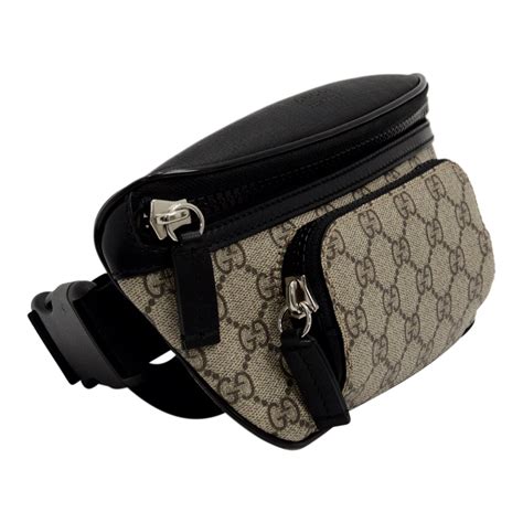 gucci gg belt bag in black leather|Gucci belt bag for sale.